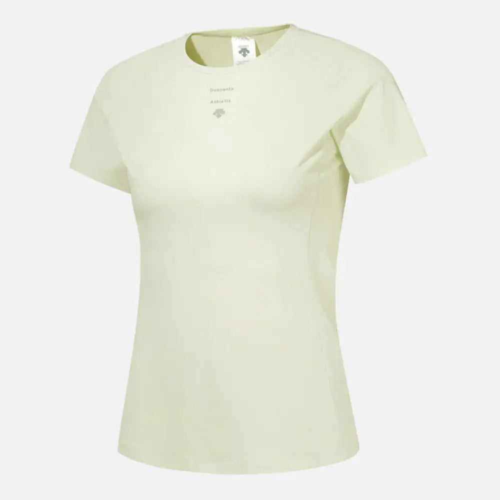 Áo Th Thao Descente N Womens Cooling Slim Fit Short Sleeve T-Shirts Vàng Chanh / 2Xs