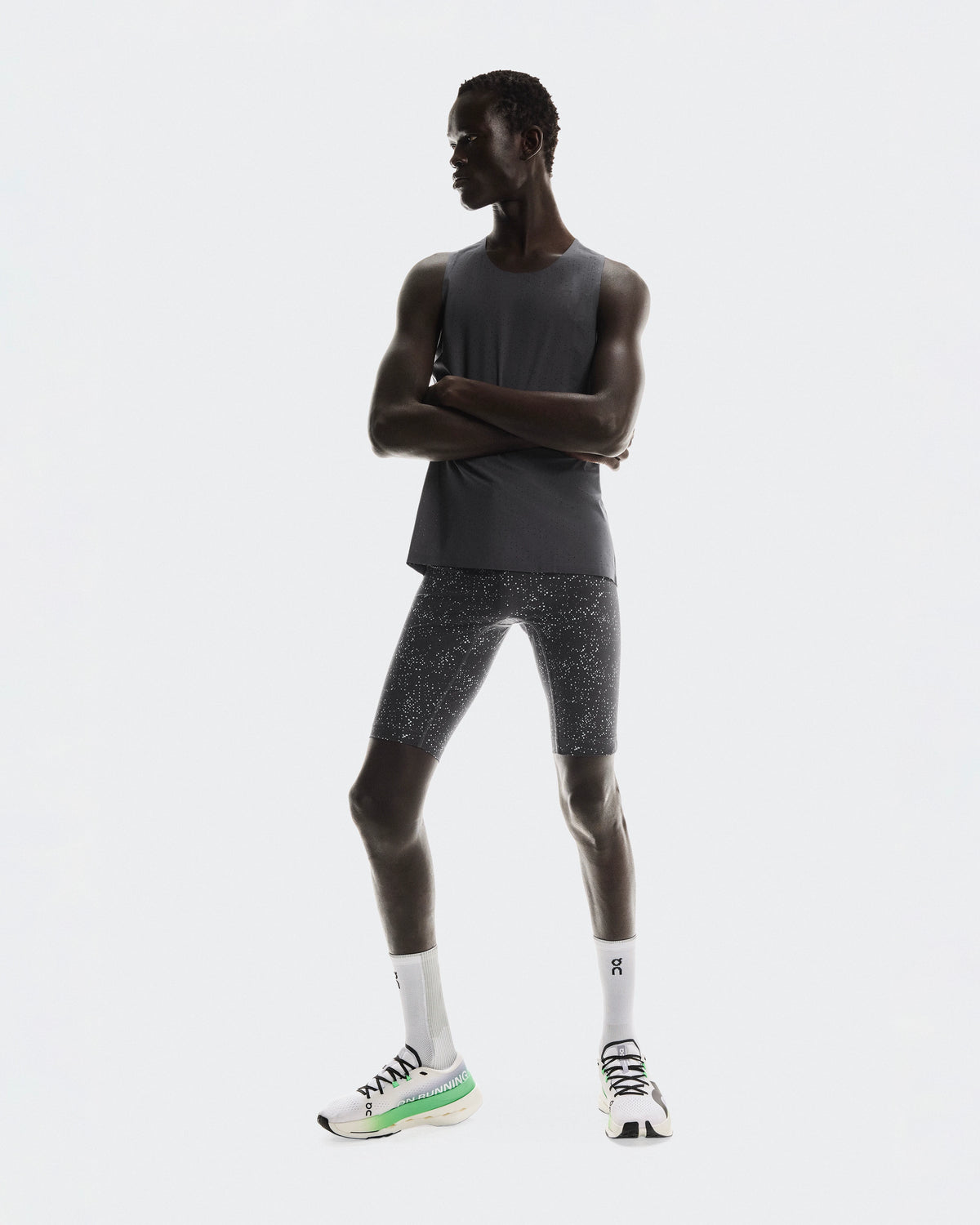 Quần Ngắn Thể Thao Chạy Bộ Nam On Running Race Tights Half