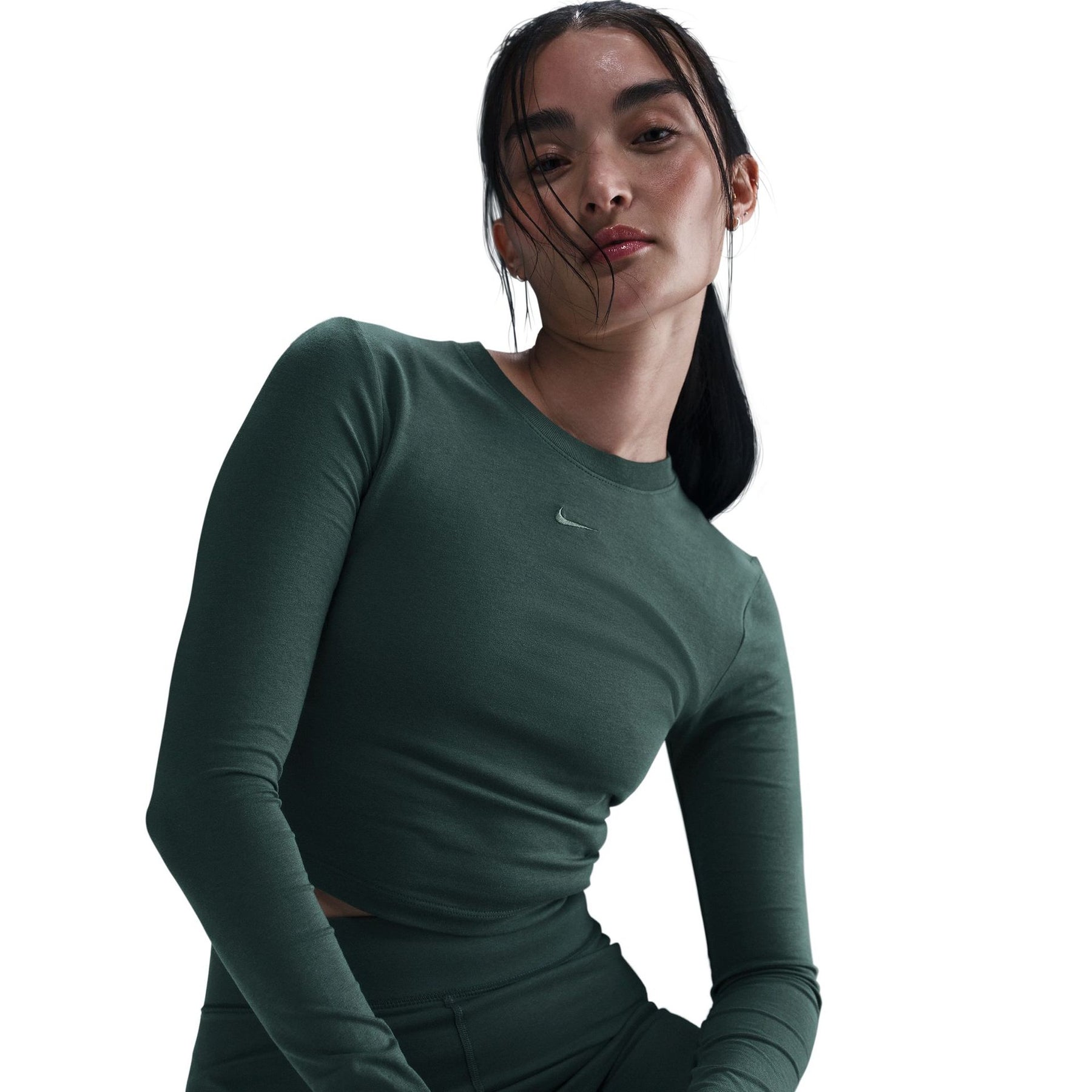 Áo Tay Dài Thể Thao Nữ Nike Chill Knit Crop