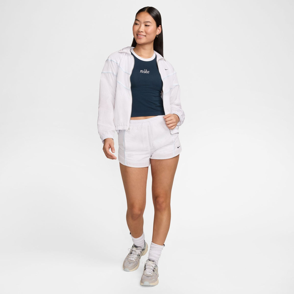 Áo Thể Thao Tay Ngắn Thời Trang Nữ Nike As W Nsw Nk Chll Knt Md Crp Wr