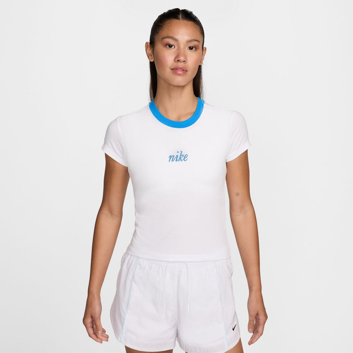 Áo Tay Ngắn Thời Trang Nữ Nike As W Nsw Nk Chll Knt Md Crp Wr