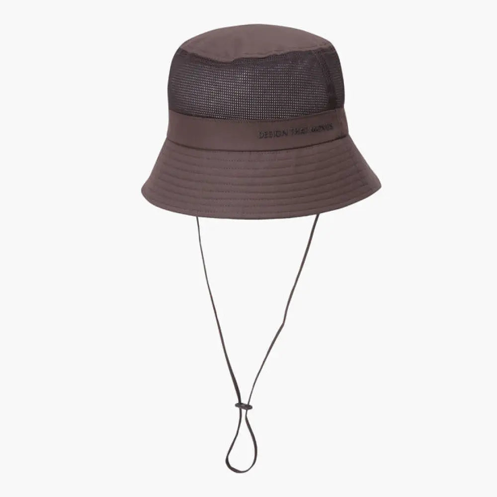 Nón Golf Descente Unisex Semi Pro Mesh Bucket Hat Nâu / Fr
