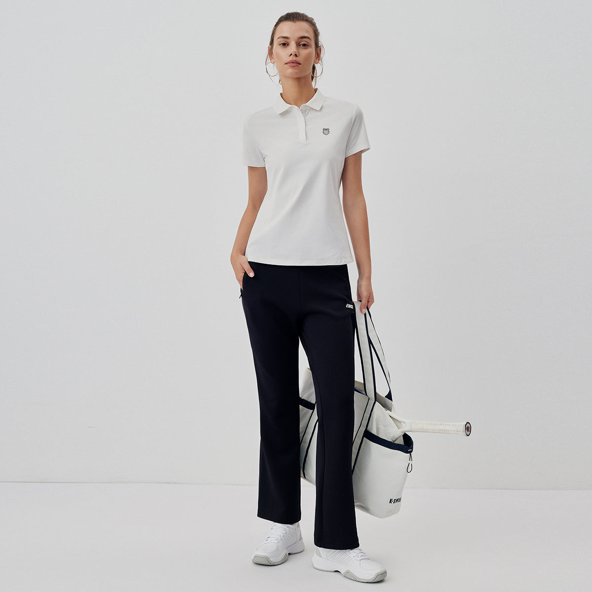 Áo Tay Ngắn Thể Thao Quần Vợt/ Pickleball Nữ K-Swiss Short Sleeve Polo