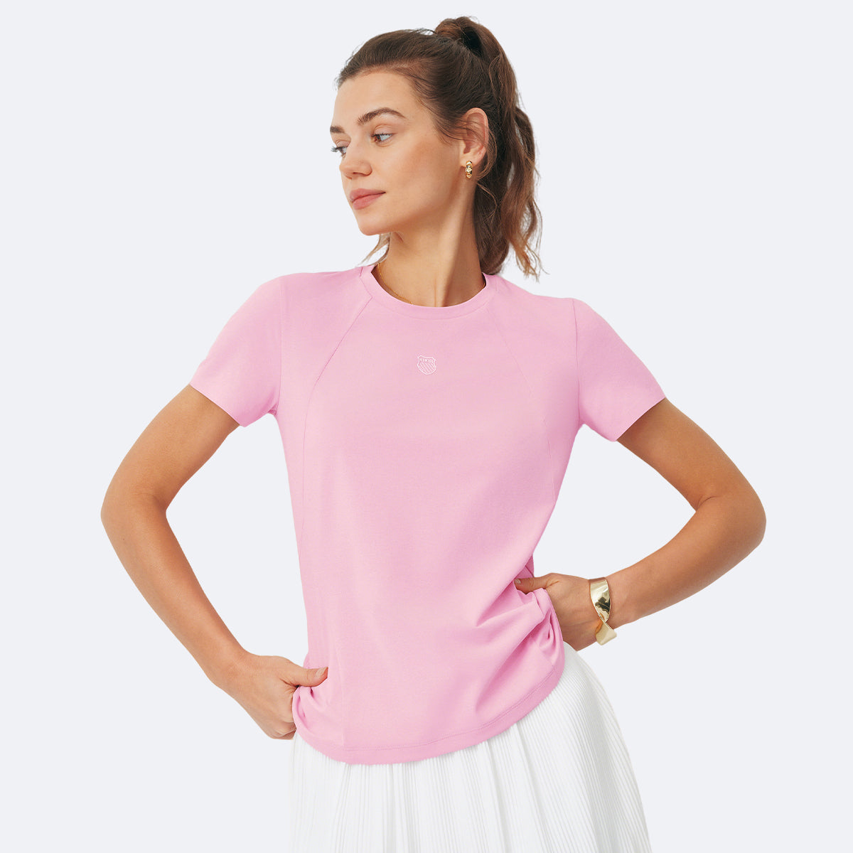 Áo Tay Ngắn Thể Thao Quần Vợt/ Pickleball Nữ K-Swiss Short Sleeve T-Shirt