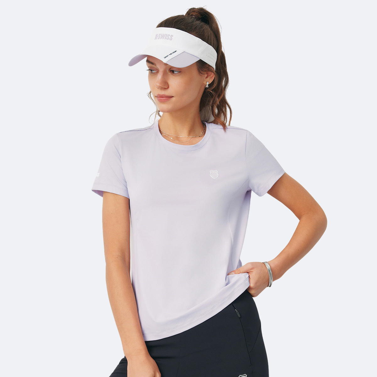 Áo Tay Ngắn Thể Thao Quần Vợt/ Pickleball Nữ K-Swiss Short Sleeve T-Shirt