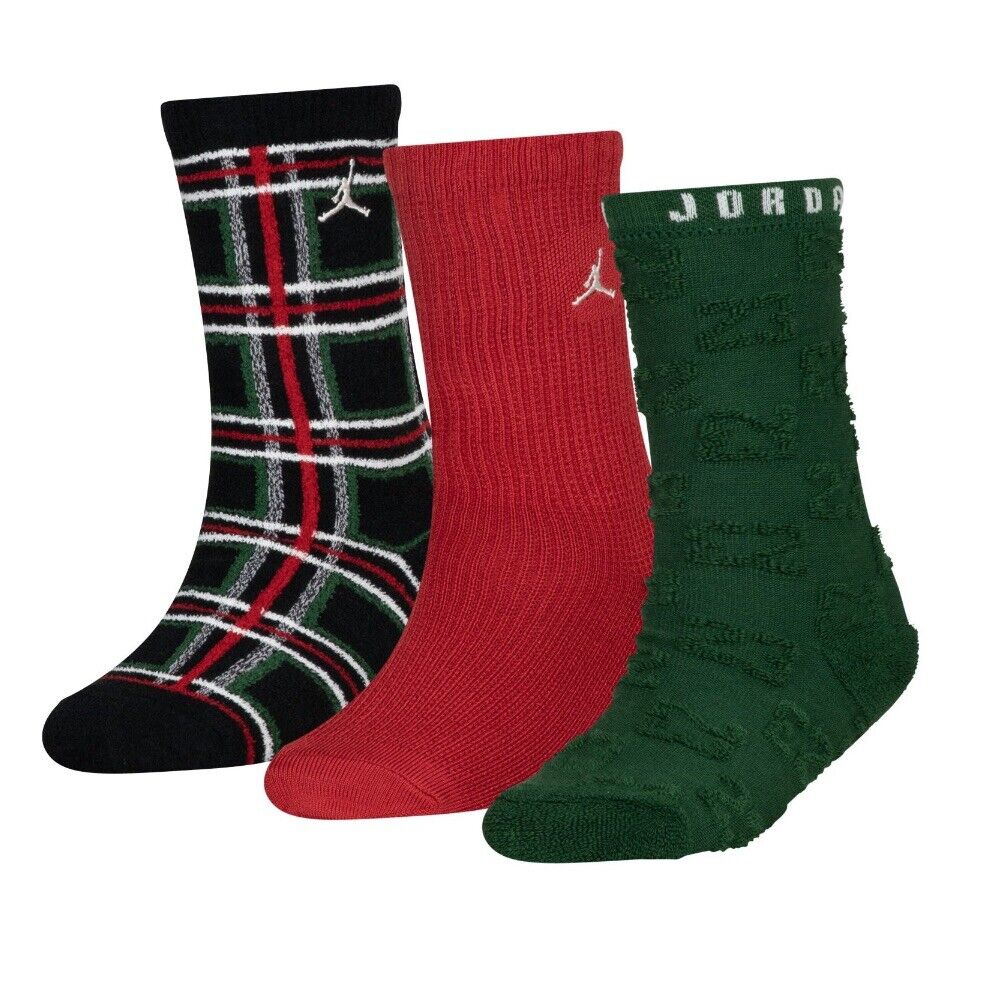 Vớ Thể Thao Bé Trai Nike Jordan Jhn Holiday 3Pk Crew Sock (3 đôi)