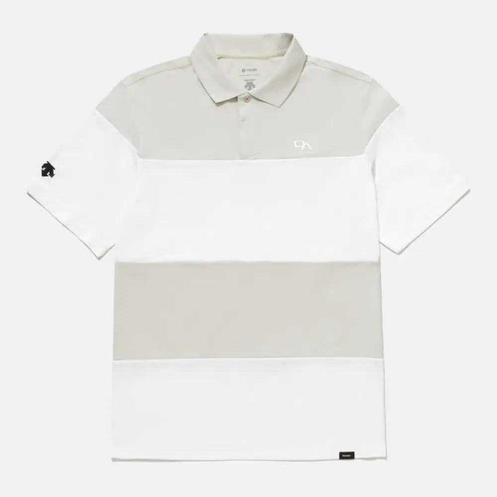 [Tough] Áo Th Thao Descente Unisex Comfort Fit Stripe Tough Polo Shirts Trng / M