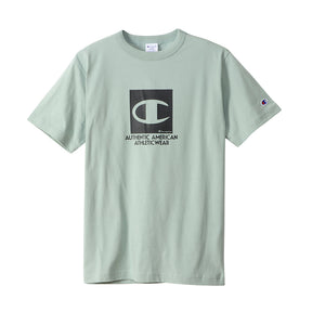 Áo Tay Ngắn Nam CHAMPION JP S/s Aqua Blue Tee